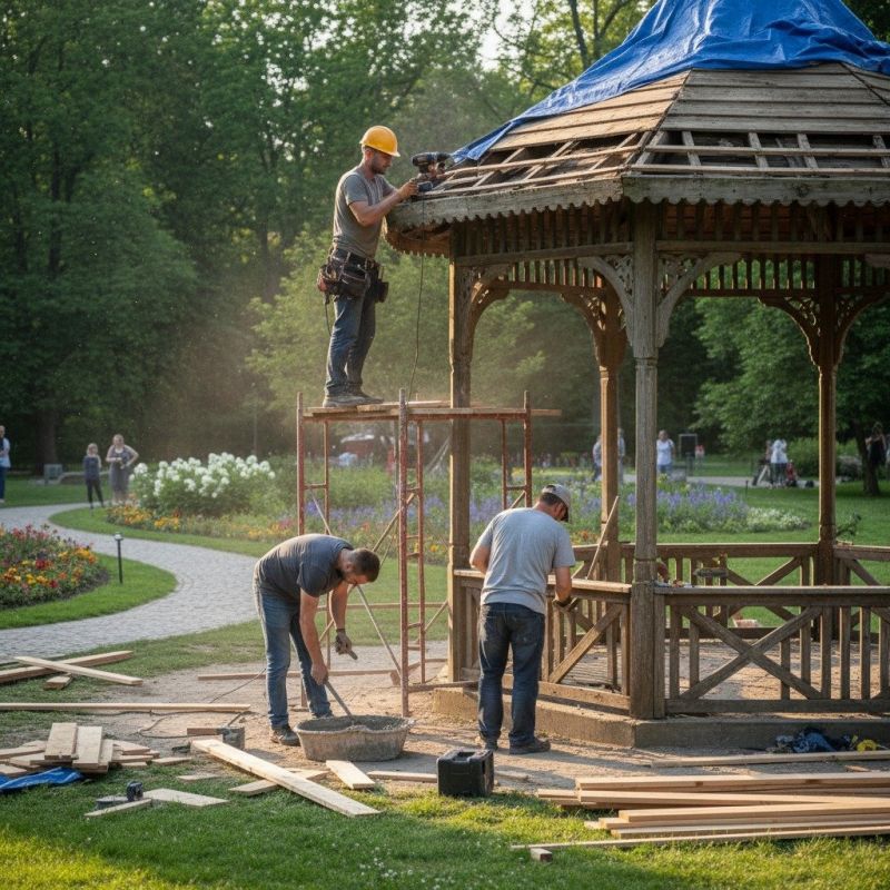Commercial Gazebo Assembly in Wilmington, NC